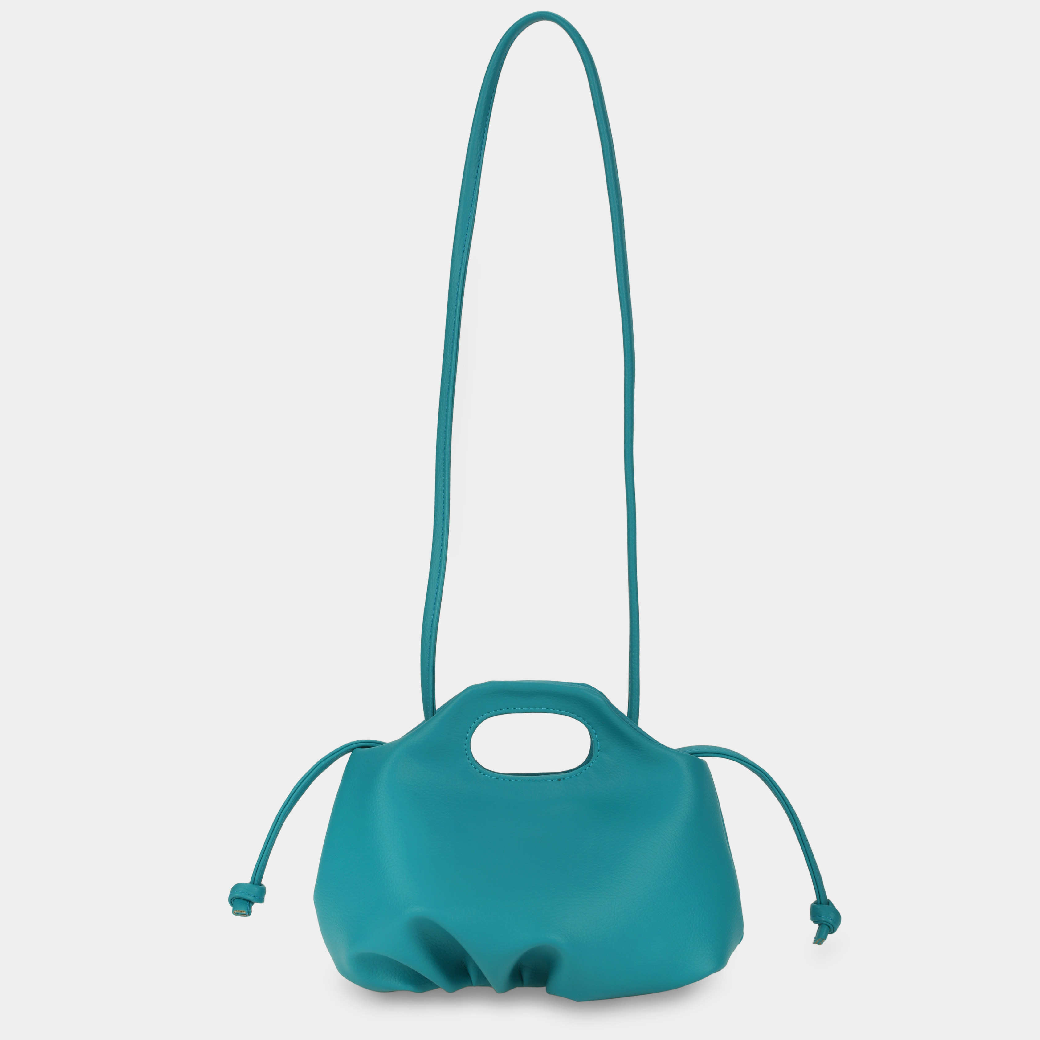 Flower Mini bag in turquoise color