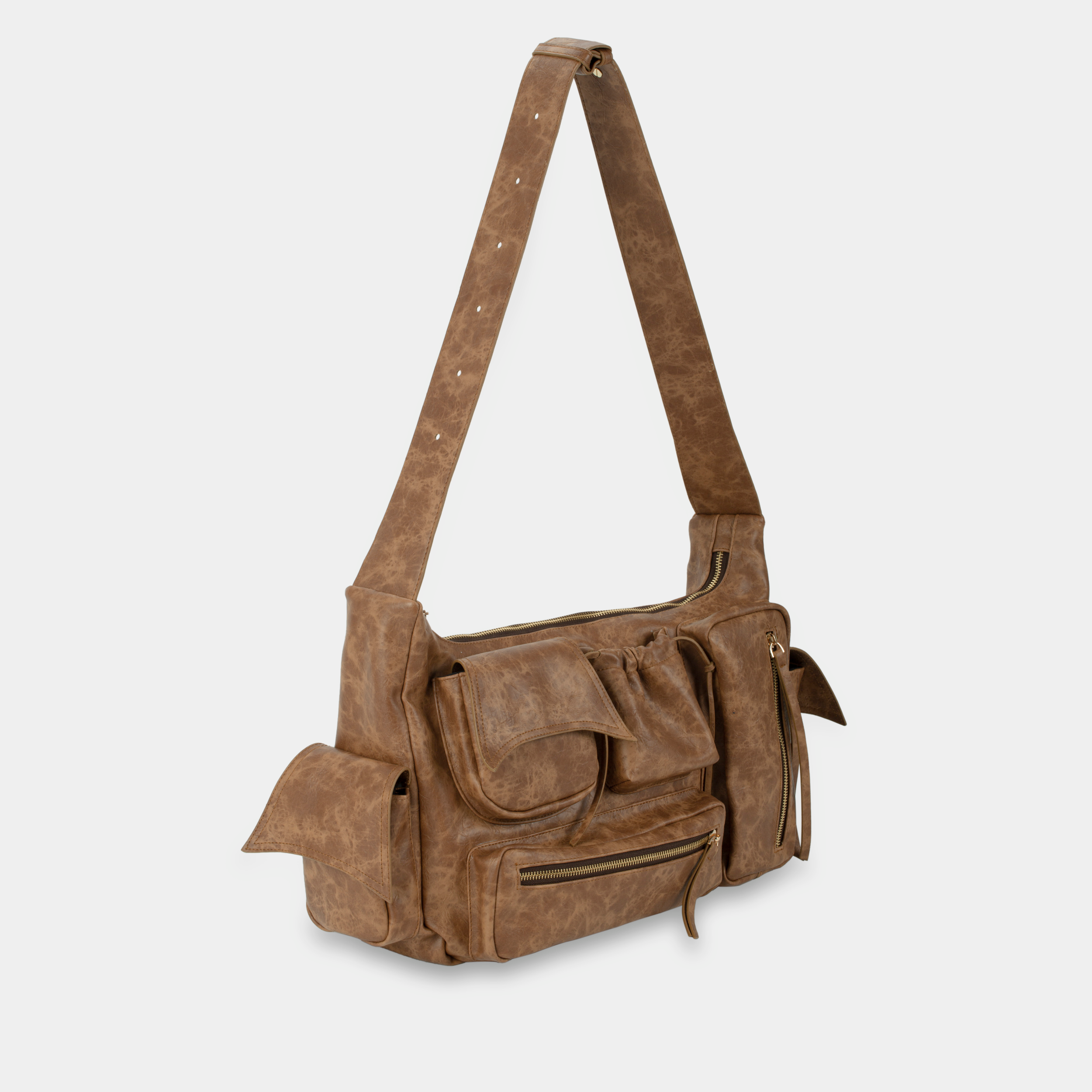 Handbag C6-Pocket size Laptop (L) in Brown