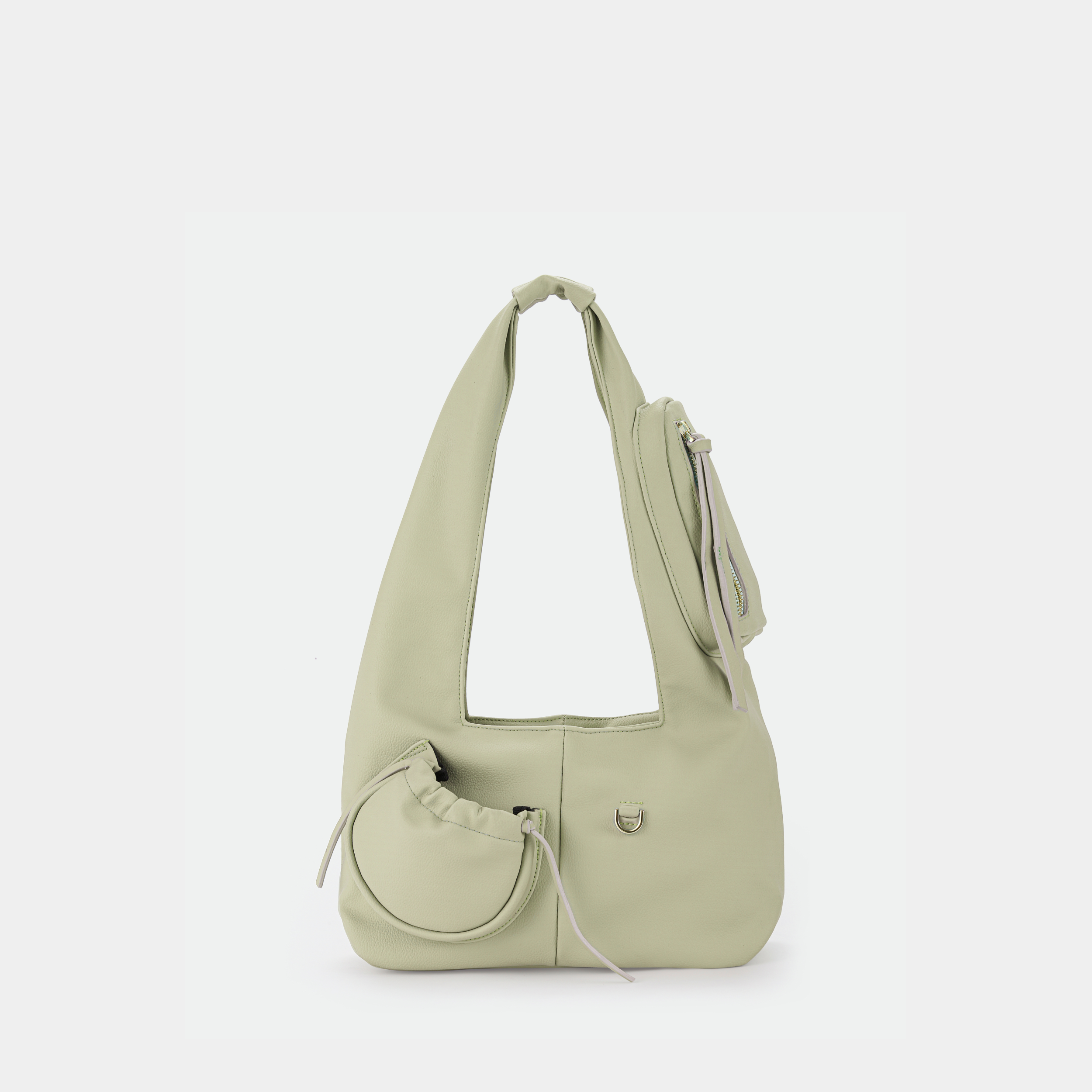 Túi xách Hobo C2-Pocket size Medium (M) màu beige sáng