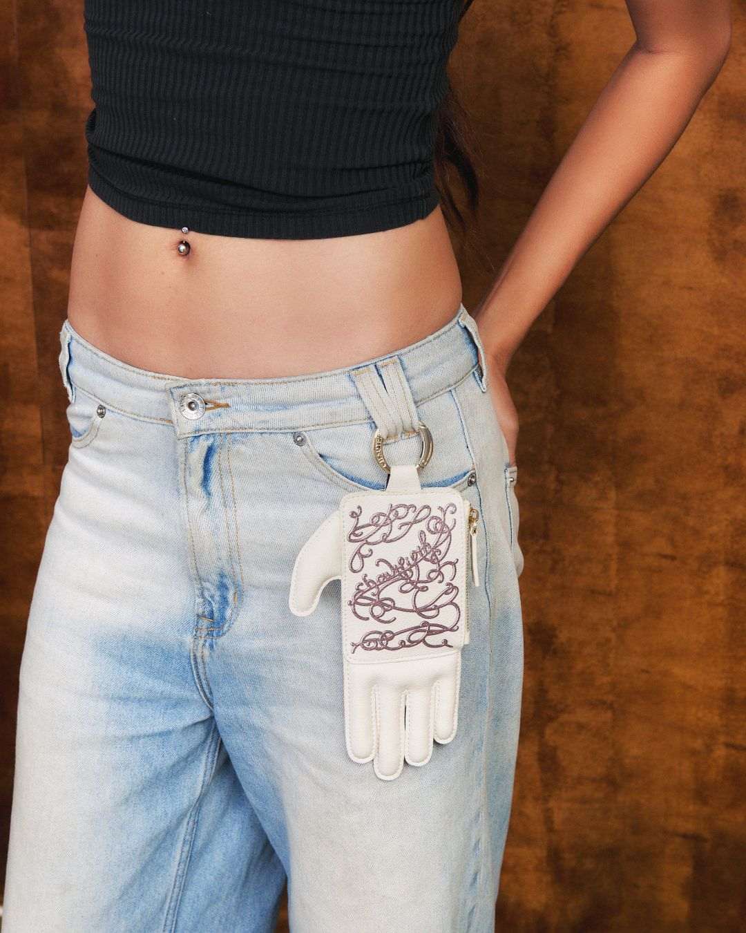 Phụ kiện Tag Bàn tay màu Hồng pastel