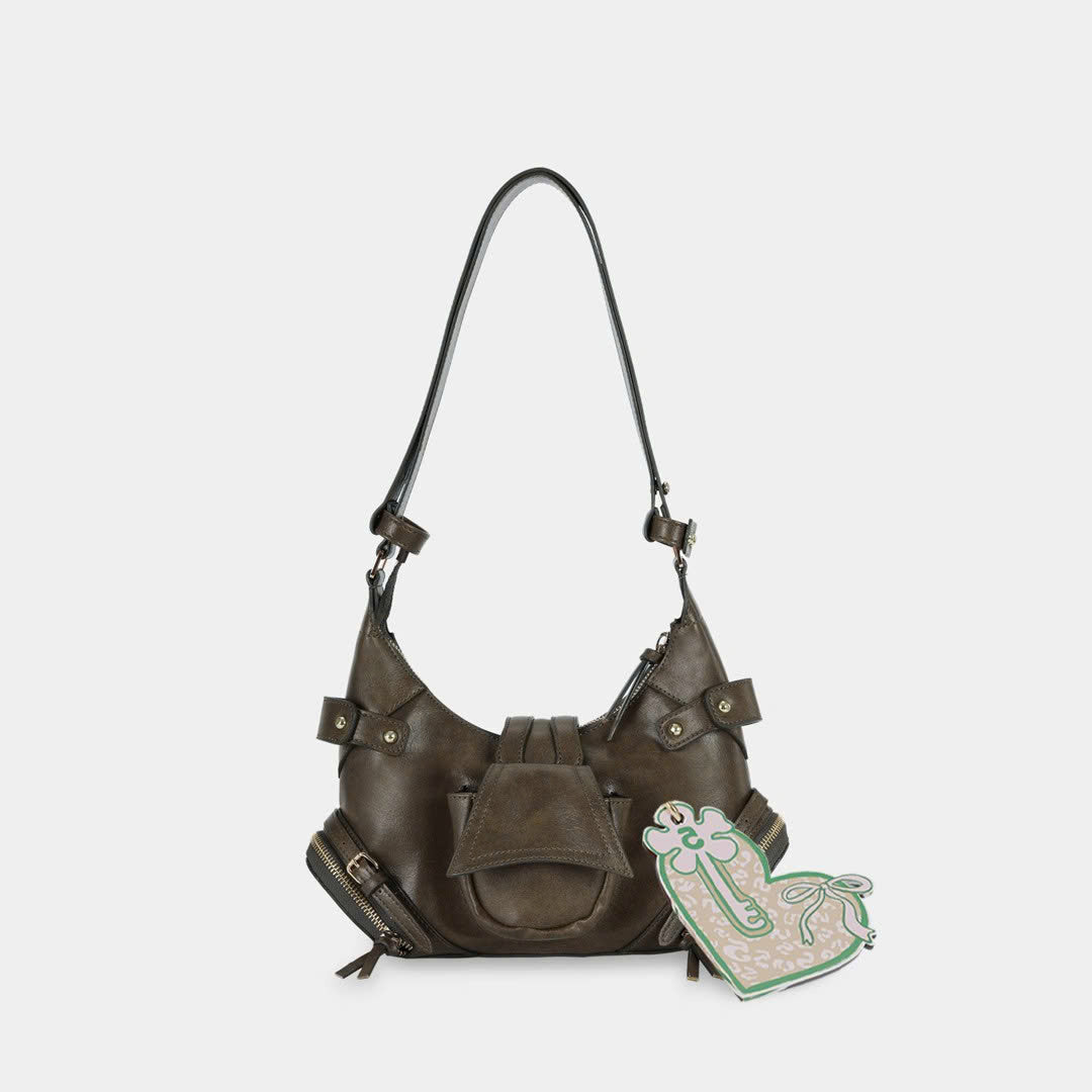 Túi xách 2-FACE size nhỏ (S) màu Beige Tối