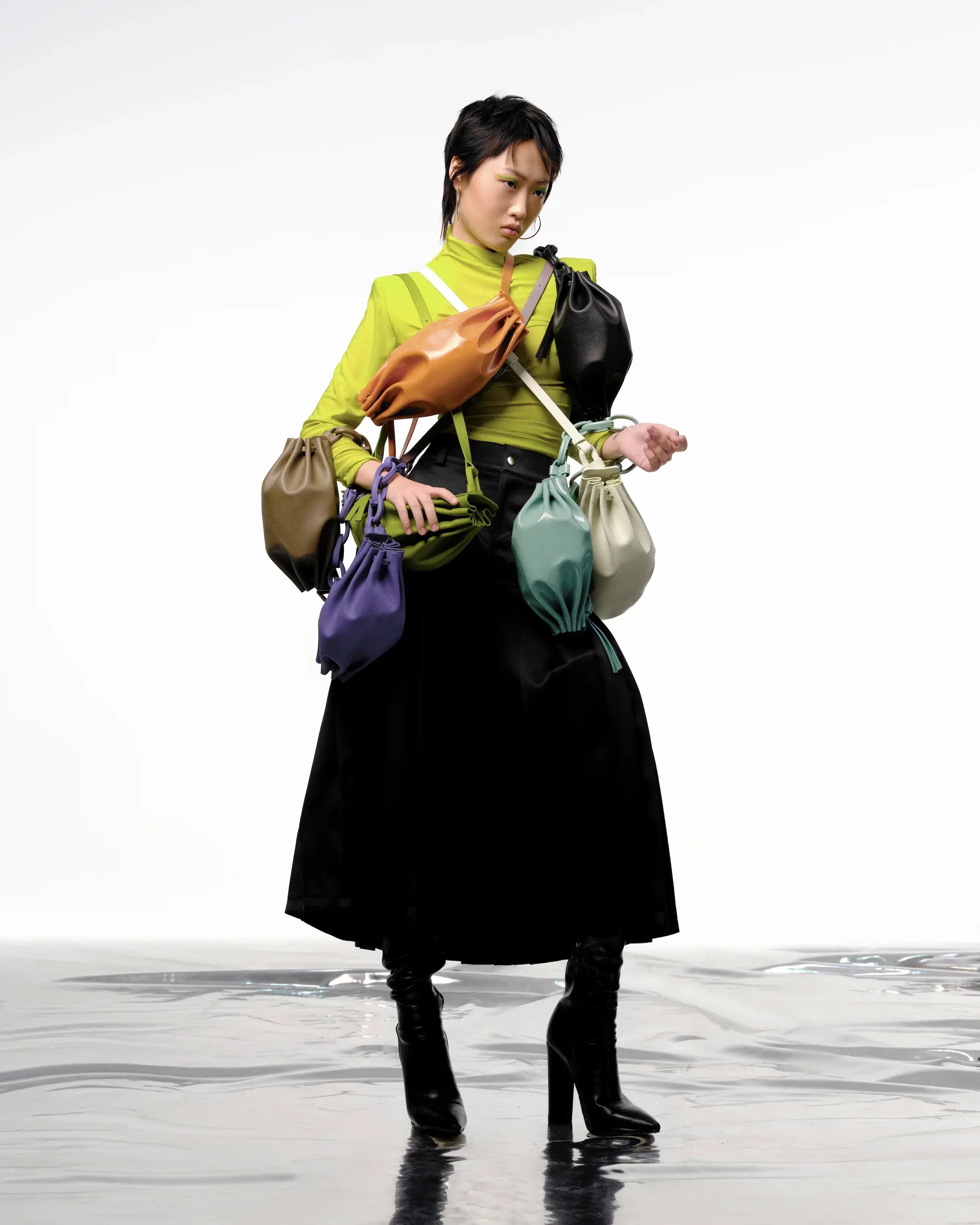 BOAT bag large size (M) pastel turquoise