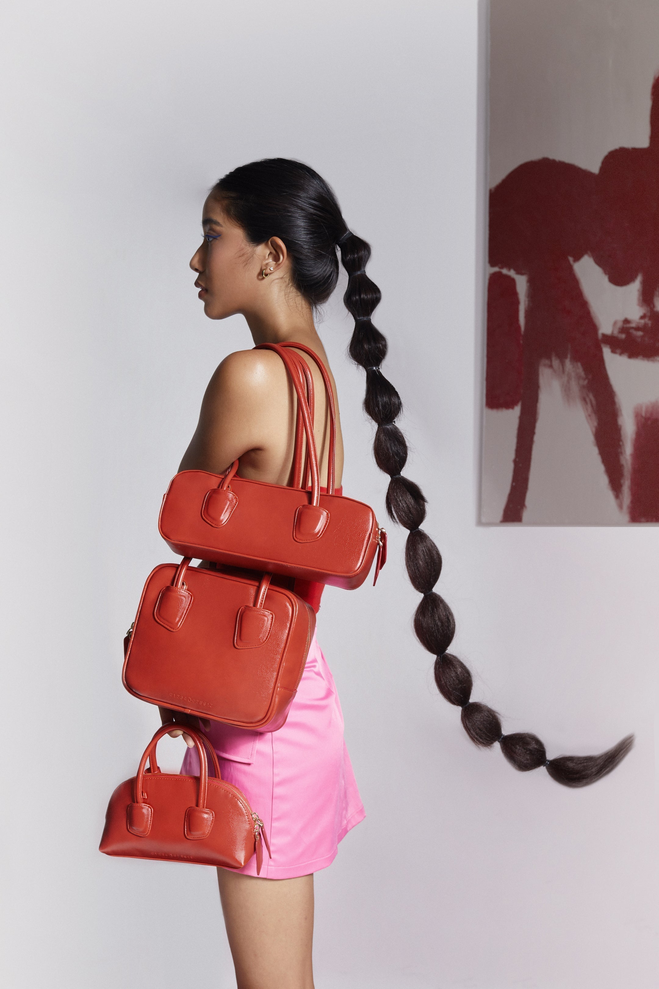 Small red TACOS handbag (S)