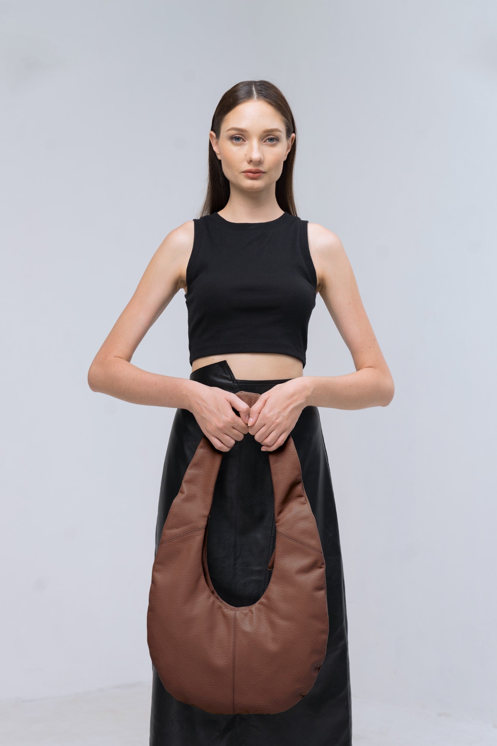 RAINDROP Handbag (Brown)