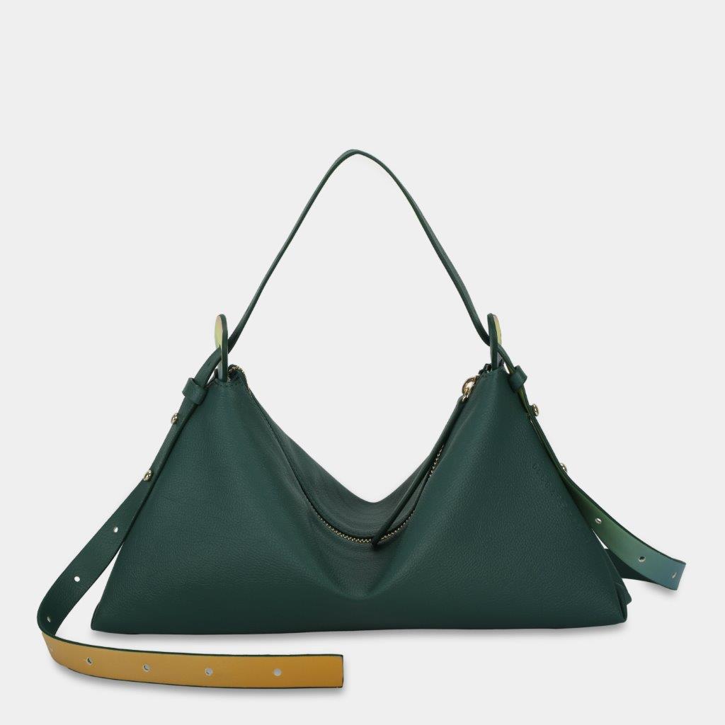 Dark green M BAG handbag (large)