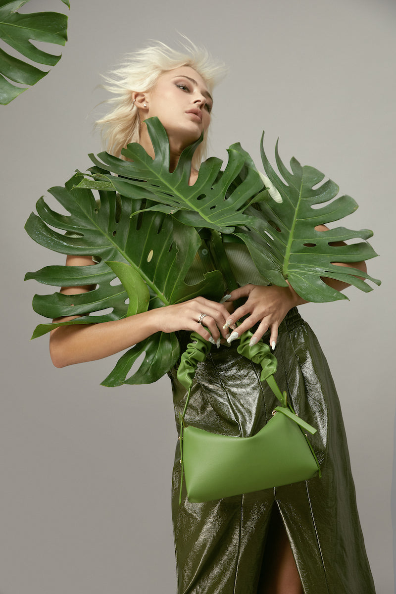 Green M BAG handbag (small)
