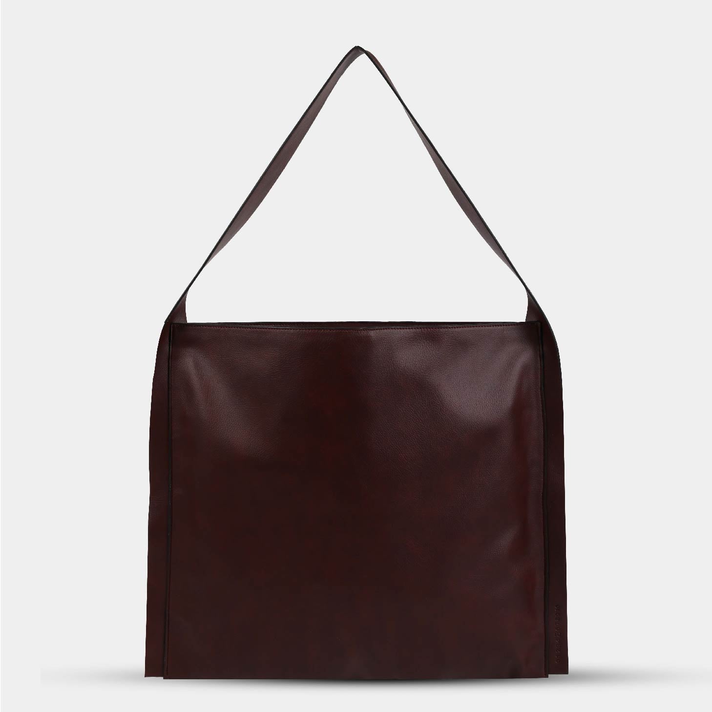 Red-brown PAPER TOTE handbag