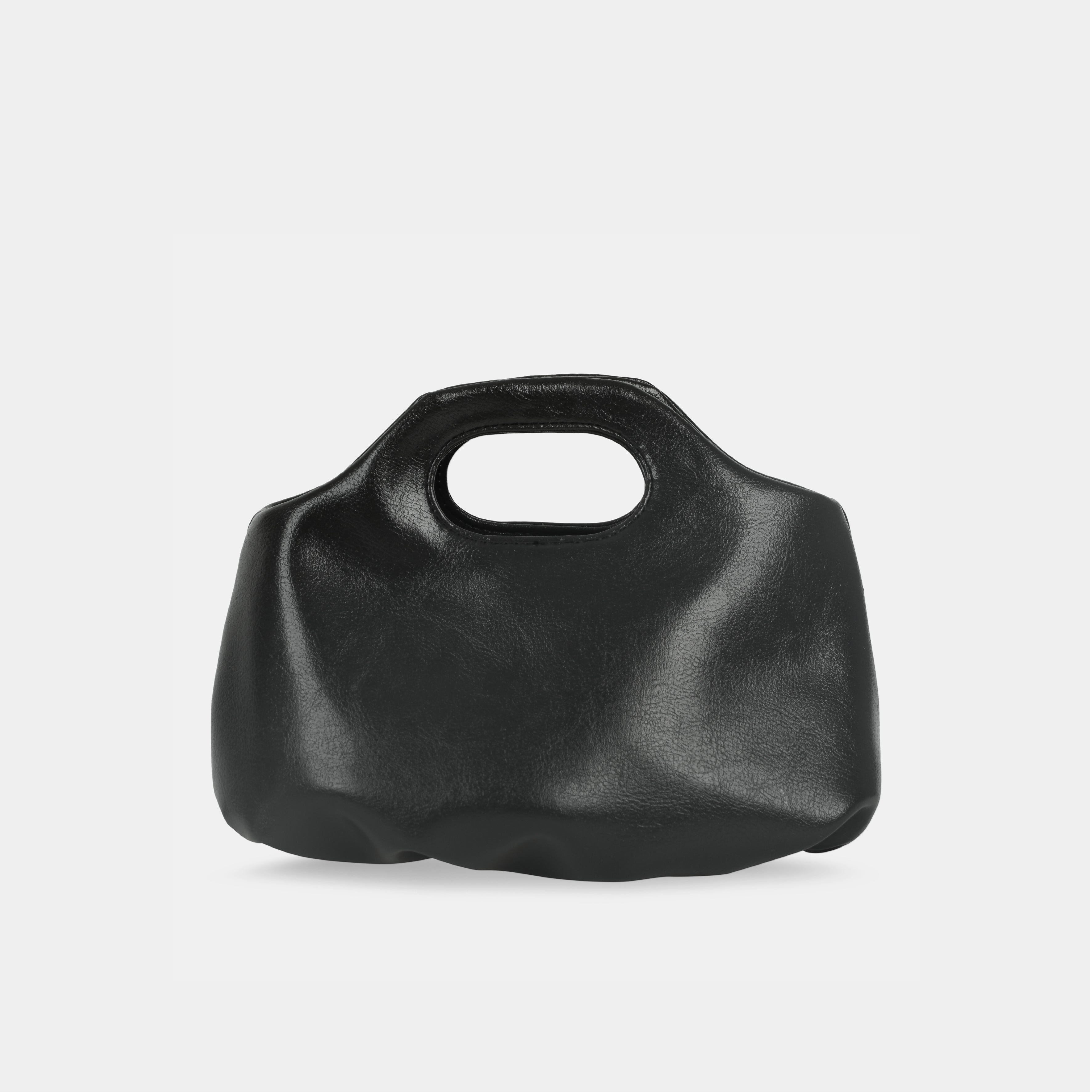 Flower Mini bag in glossy black