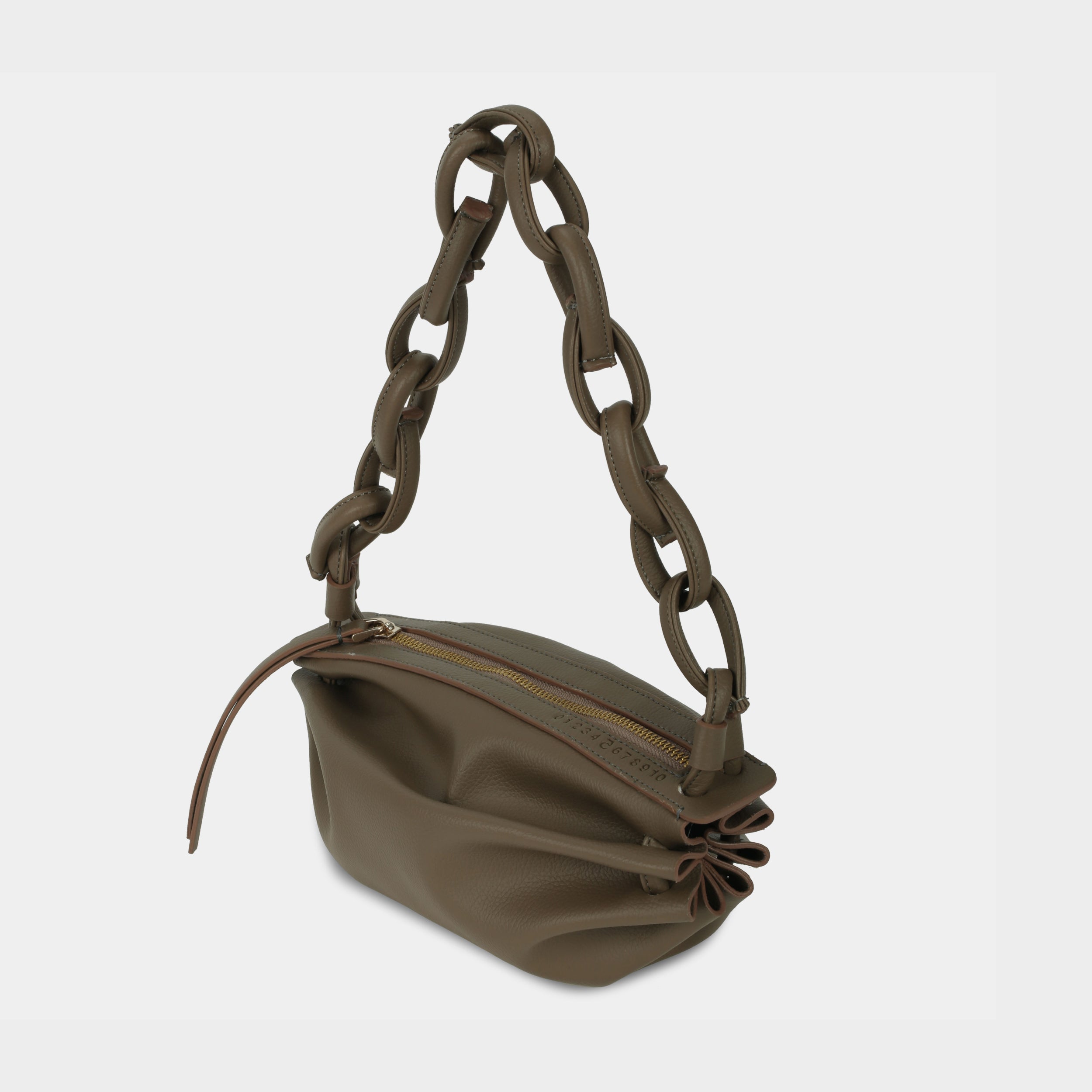 BOAT bag small size (S) dark beige color