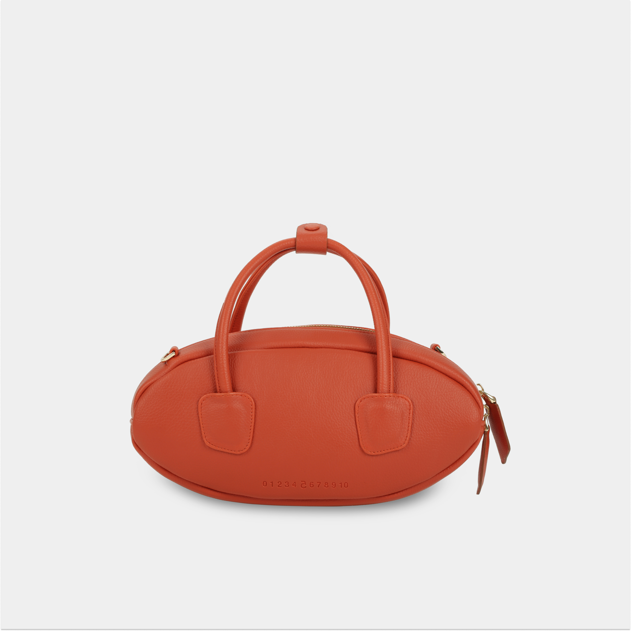 Red orange EGG handbag