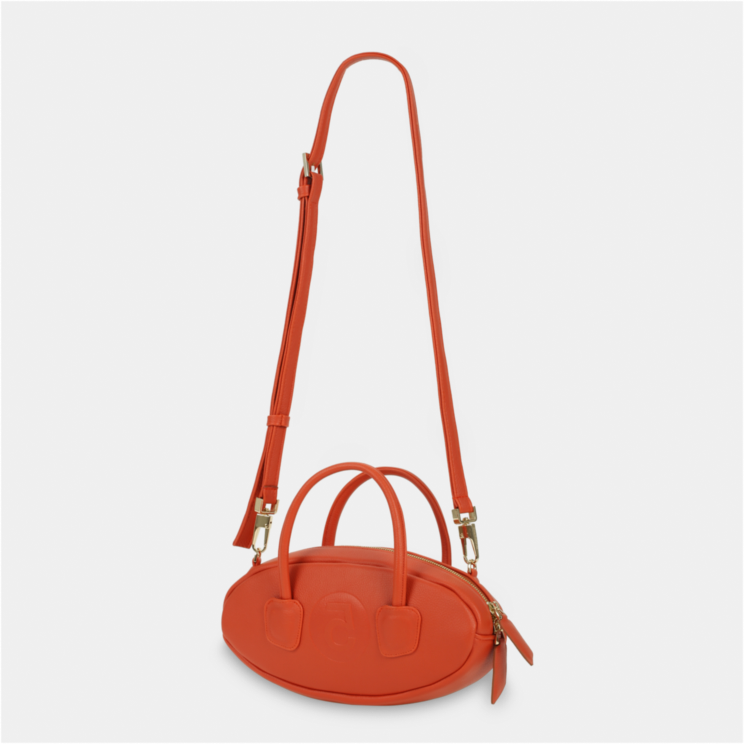 Red orange EGG handbag