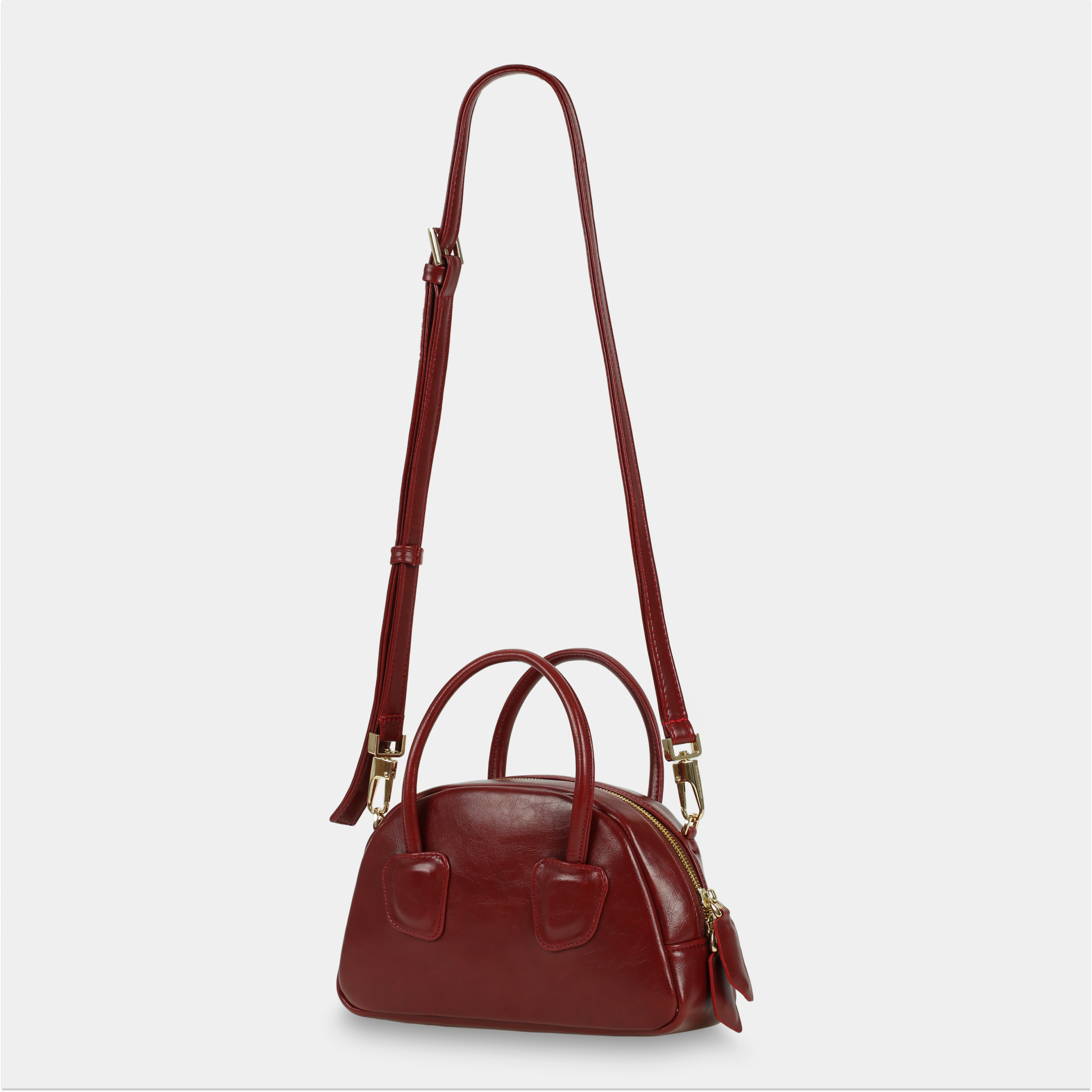 Deep sales red handbag